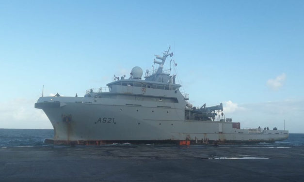 D’Entrecasteaux vessel stopover in Wallis during surveillance mission