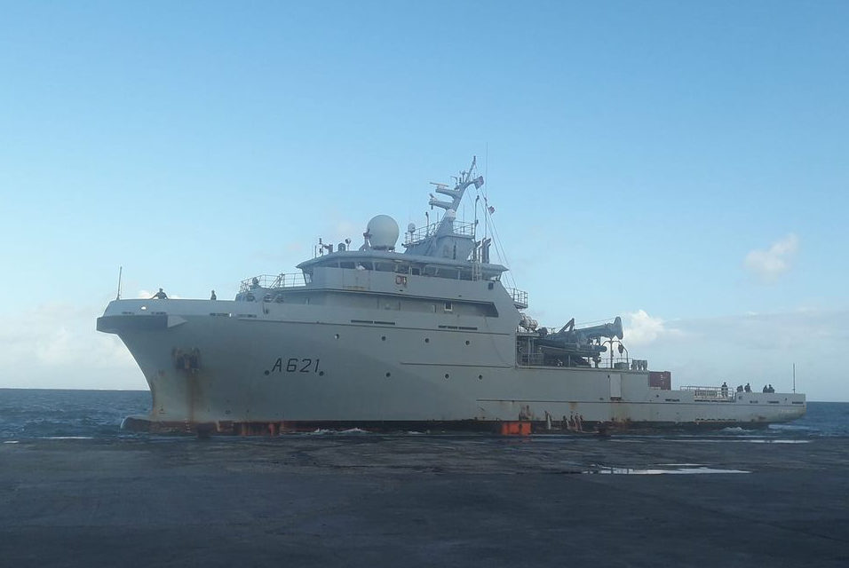 D’Entrecasteaux vessel stopover in Wallis during surveillance mission