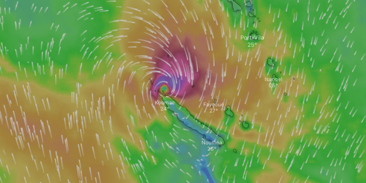 A cyclone expected in New Caledonia