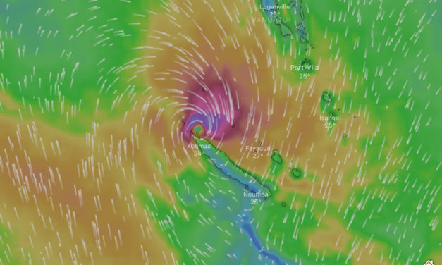 A cyclone expected in New Caledonia