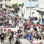 Self-employed protest in Noumea